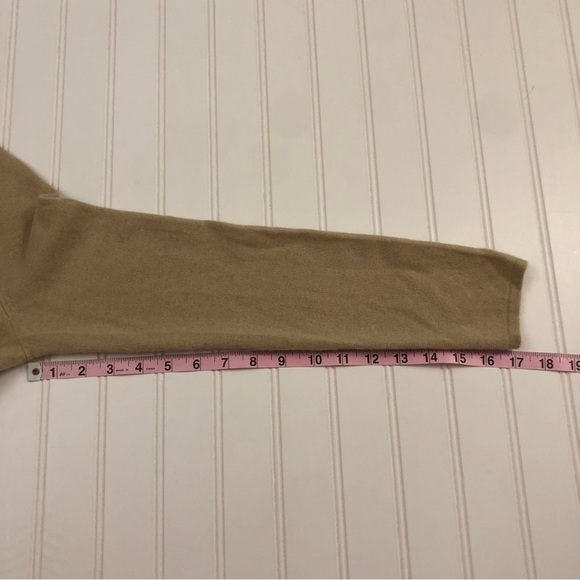 Prague Cashmere Tan Scoop-neck Sweater - Picture 7 of 7